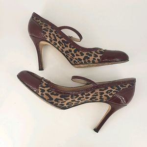 Kate Spade Cheetah & Red Mary Janes - Size 10M